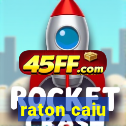 raton caiu